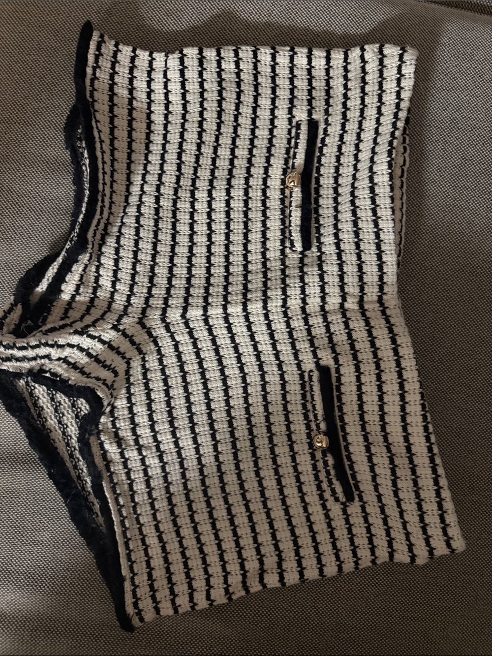 H&M Black and White Knit Women's Shorts Dress
